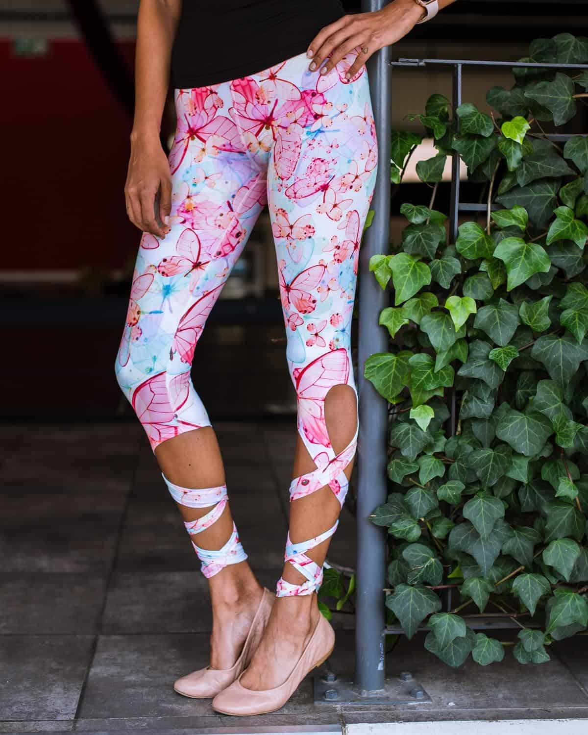 Soft Butterfly Tie-Up Leggings – Indelicate Clothing
