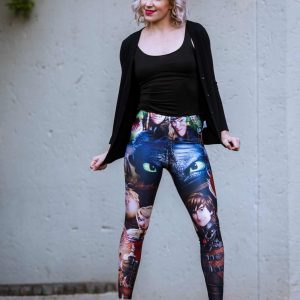 Dark Red Harley Quinn Leggings – Indelicate Clothing