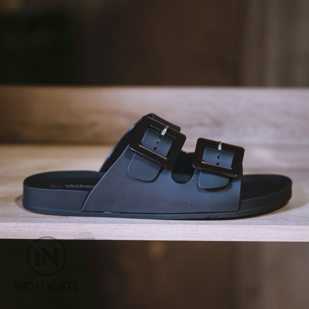 Black Buckle Sandals – Indelicate Clothing
