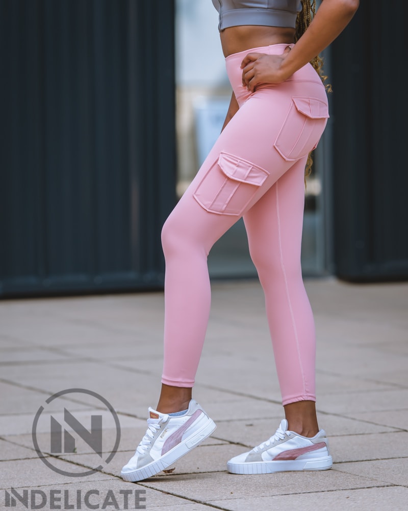 Peach Pink Cargo Luxe Leggings – Indelicate Clothing