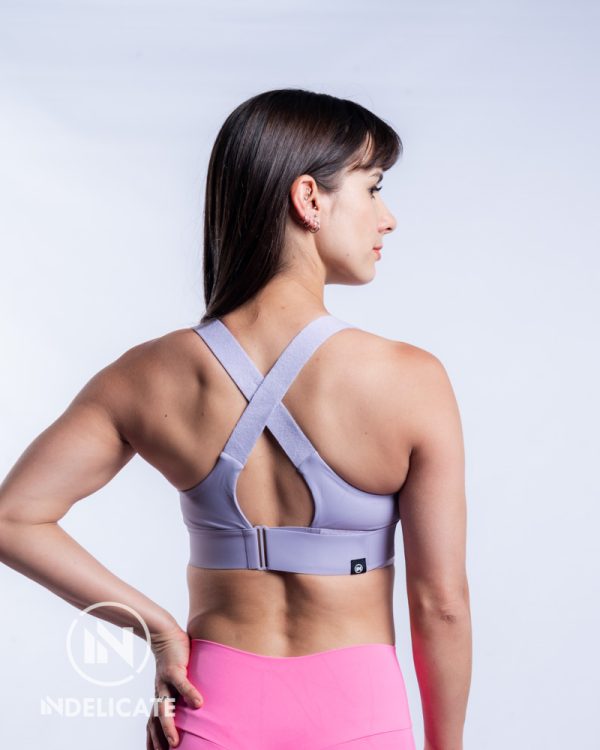 Lilac Adjustable Sports Bra - Image 2