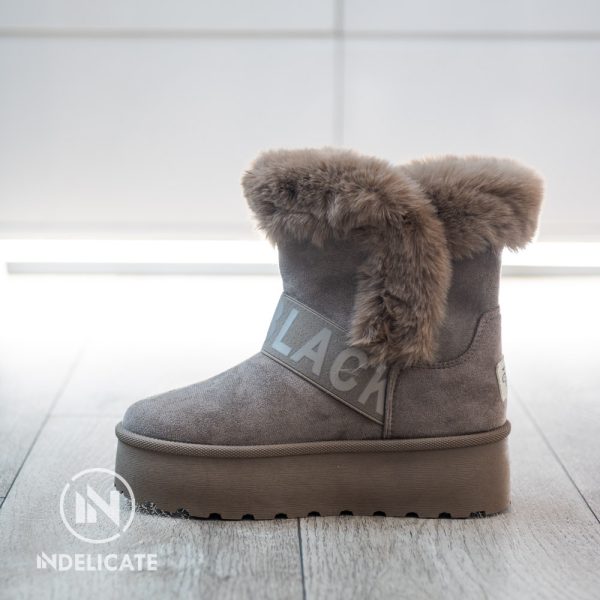 Platform Winter Boots Taupe