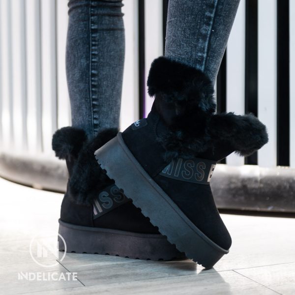 Platform Winter Boots Black - Image 2